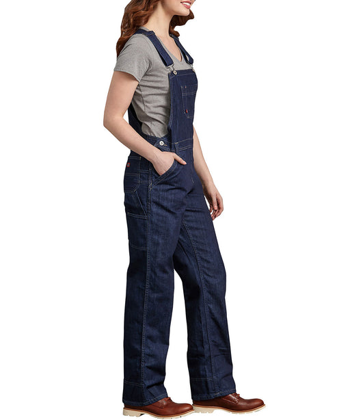 Dickies Women's Relaxed Fit Bib Overalls - Dark Indigo Blue at Dave's New York