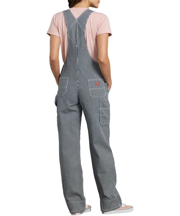 Dickies Women's Relaxed Fit Bib Overalls - Hickory Stripe — Dave's New York