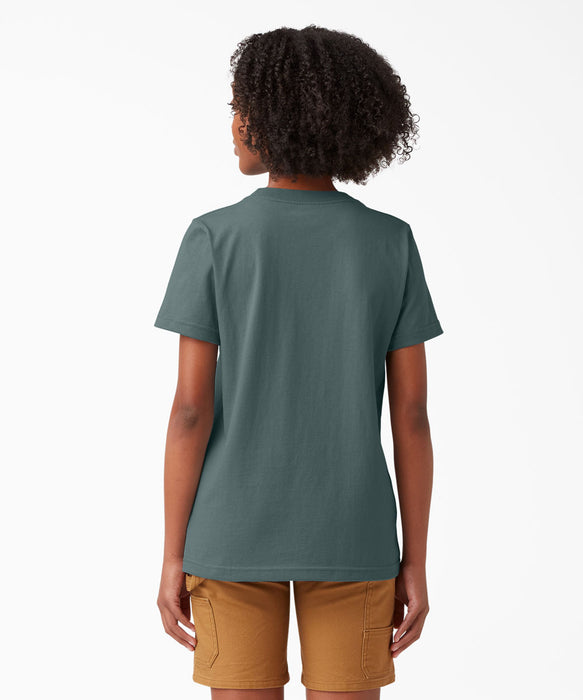 Dickies Women's Short Sleeve Heavyweight Pocket T-Shirt - Lincoln Green