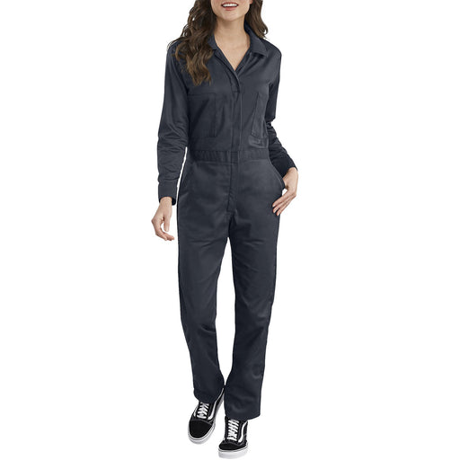 Dickies Women's Long Sleeve Cotton Coveralls in Dark Navy at Dave's New York