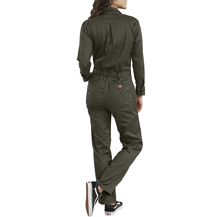 Dickies Women's Long Sleeve Cotton Coveralls Moss — Dave's New York