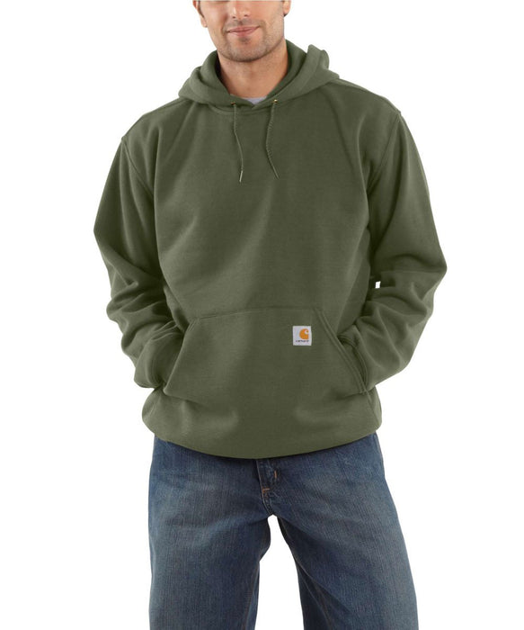 Carhartt Men's Midweight Pullover Hooded Sweatshirt Moss