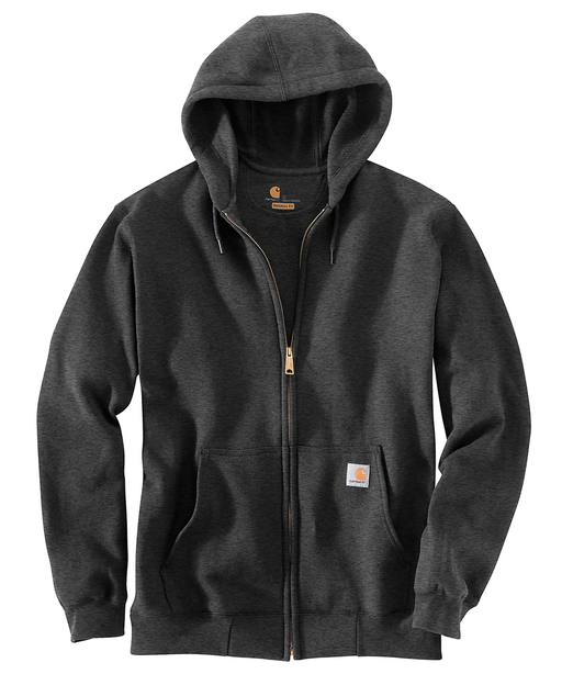 Carhartt Men's Midweight Full-Zip Hooded Sweatshirt - Carbon Carhartt Men's Midweight Full-Zip Hooded Sweatshirt - Carbon