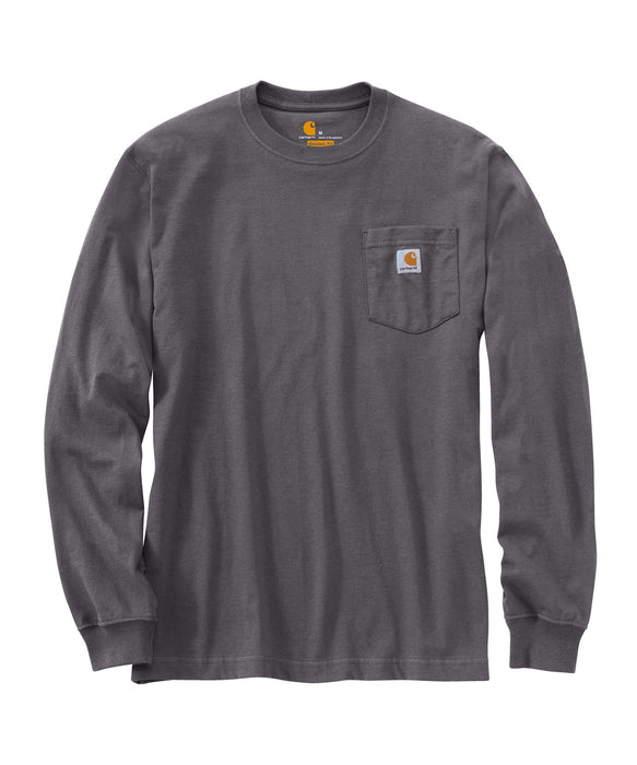 Carhartt K126 Long Sleeve Workwear T-Shirt Carbon Heather
