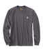 Carhartt K126 Long Sleeve Workwear T-shirt in Carbon Heather at Dave's New York