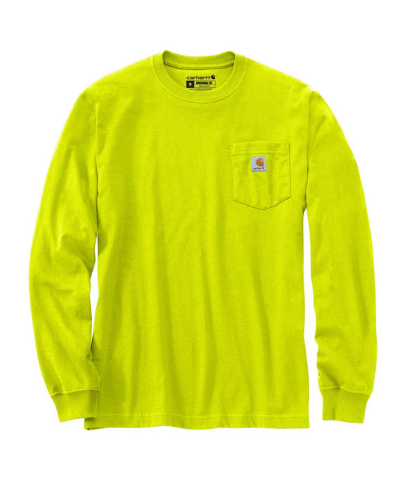 Carhartt K126 Long Sleeve Workwear T-Shirt - Bright Lime