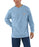 Carhartt K126 Long Sleeve Workwear T-Shirt - Alpine Blue Heather at Dave's New York