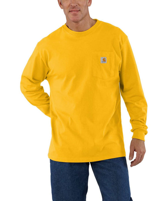 Carhartt K126 Long Sleeve Workwear T-Shirt - Solar Yellow at Dave's New York