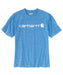 Carhartt K195 Signature Logo T-Shirt - Blue Lagoon Snow Heather at Dave's New York