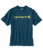 Carhartt K195 Signature Logo T-Shirt - Night Blue Heather at Dave's New York