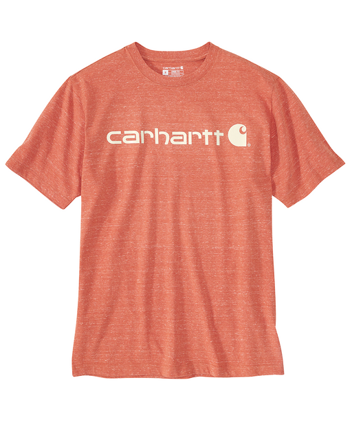 Carhartt K195 Signature Logo T-Shirt - Desert Orange Heather at Dave's New York