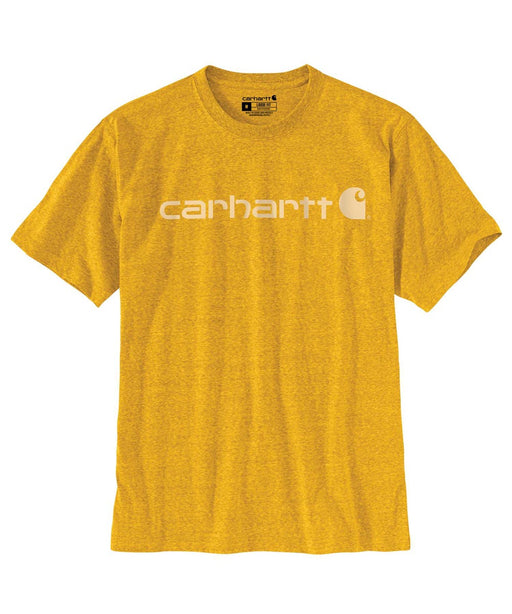 Carhartt K195 Signature Logo T-Shirt - Solar Yellow Snow Heather at Dave's New York