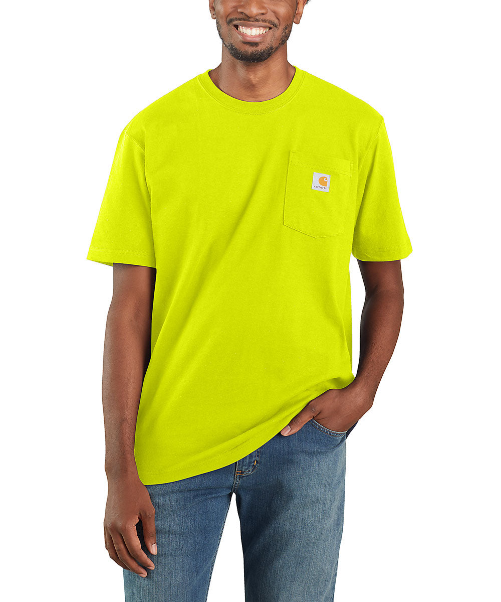 Carhartt K87 Workwear Pocket T-Shirt - Bright Lime — Dave's New York