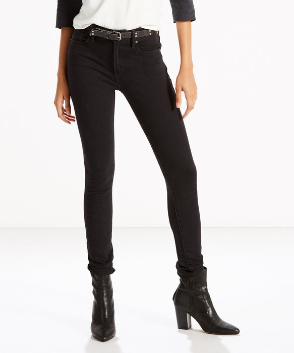 Buy Clovia Black Self Design Slim Fit Mid Rise Capris for Women's