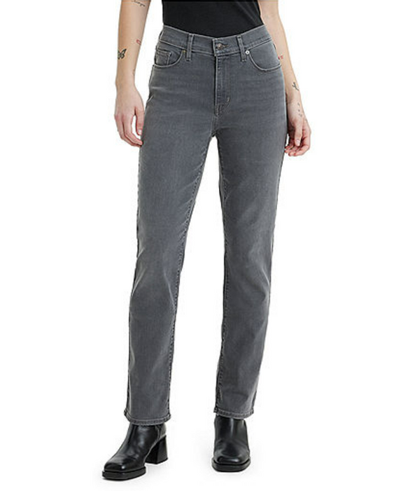 Levi's Women's Classic Mid Rise Straight Fit Jeans - Rinsed Grey