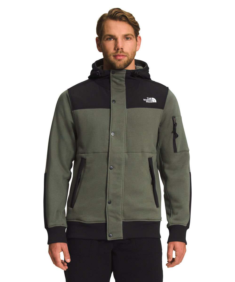 Sherpa-Lined Brushed Fleece Jacket - Men's
