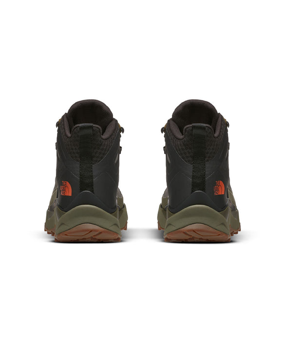 The North Face VECTIV Exploris Mid FUTURELIGHT Waterproof Boots - Military Olive Cloud Camo Wash Print/TNF Black at Dave's New York