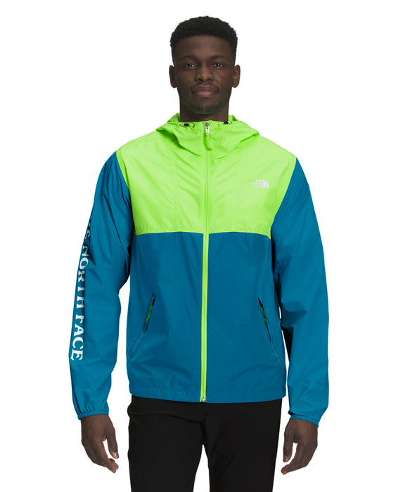 The North Face Men's Cyclone Hoodie - Safety Green/Banff Blue at Dave's New York