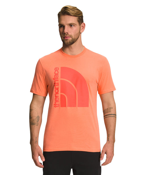 The North Face Men's Short Sleeve Jumbo Logo T-shirt - Dusty Coral at Dave's New York