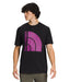 The North Face Men's Short Sleeve Jumbo Logo T-shirt - TNF Black/Purple Cactus Flower at Dave's New York