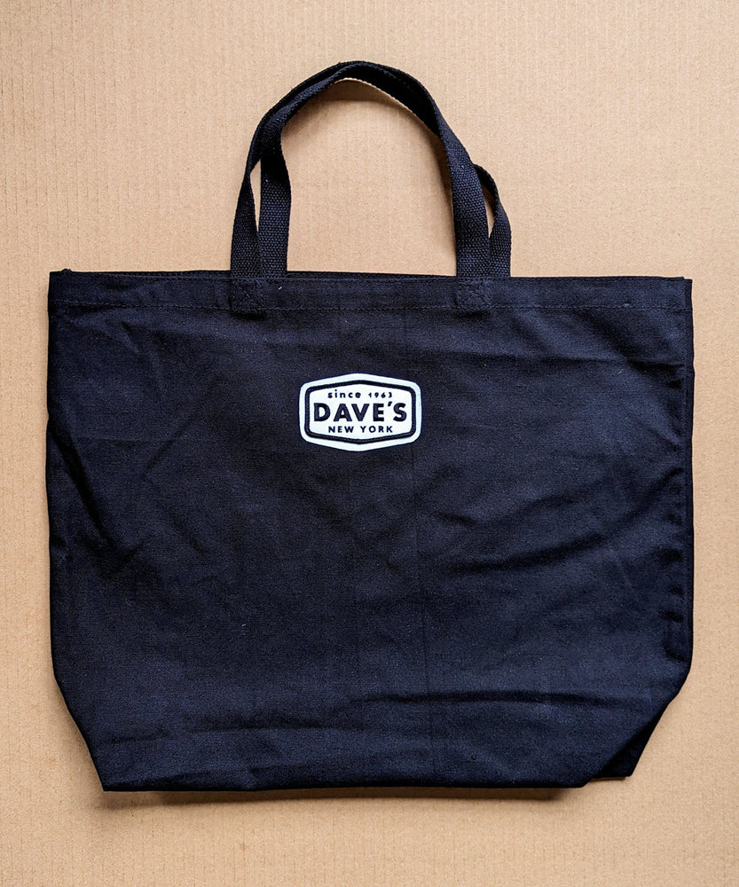 Dave's New York Patch Canvas Tote - Black at Dave's New York