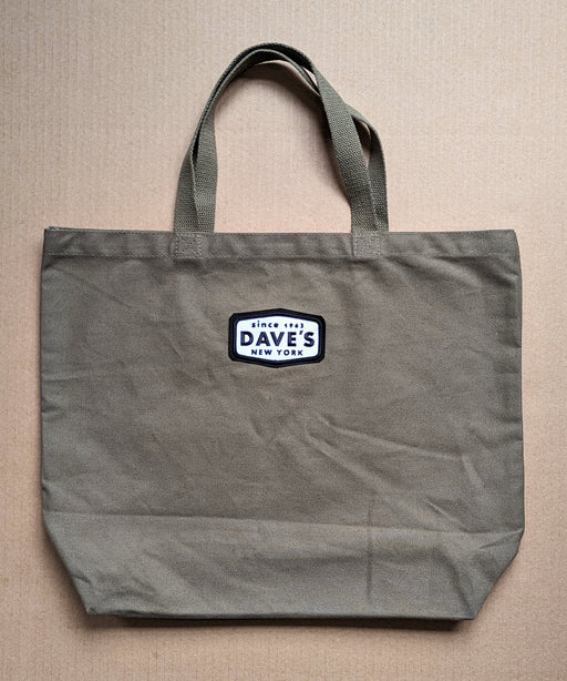 Dave's New York Patch Canvas Tote - Olive Drab at Dave's New York
