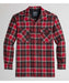 Pendleton Men's Plaid Board Wool Shirt - Red/Black/Grey Plaid at Dave's New York