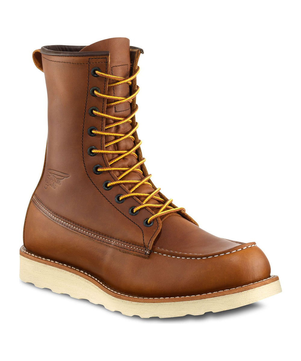 Red Wing Shoes Men's 8-inch Moc Toe Boots (10877) - Original Leather
