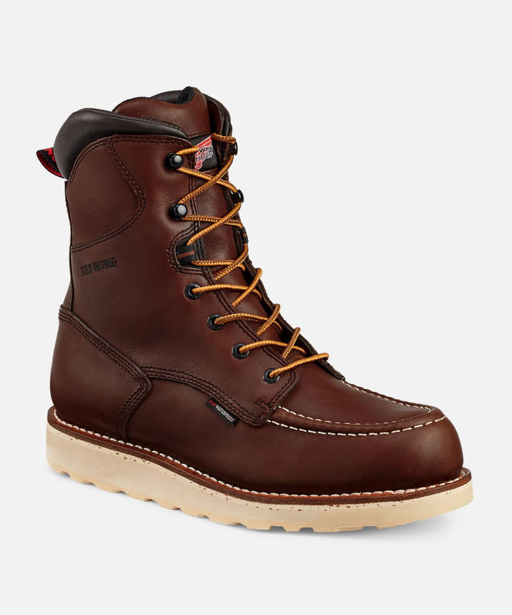 Red Wing Shoes 6-Inch Moc Toe Lug Men Moc Toe Leather Boot, Brown, 10.5