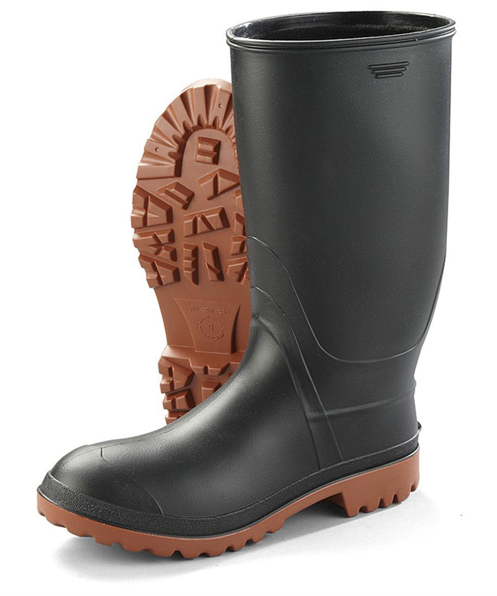 Rain Boots Mens Zip Up Rubber Boots Waterproof Rubber Rain Boots