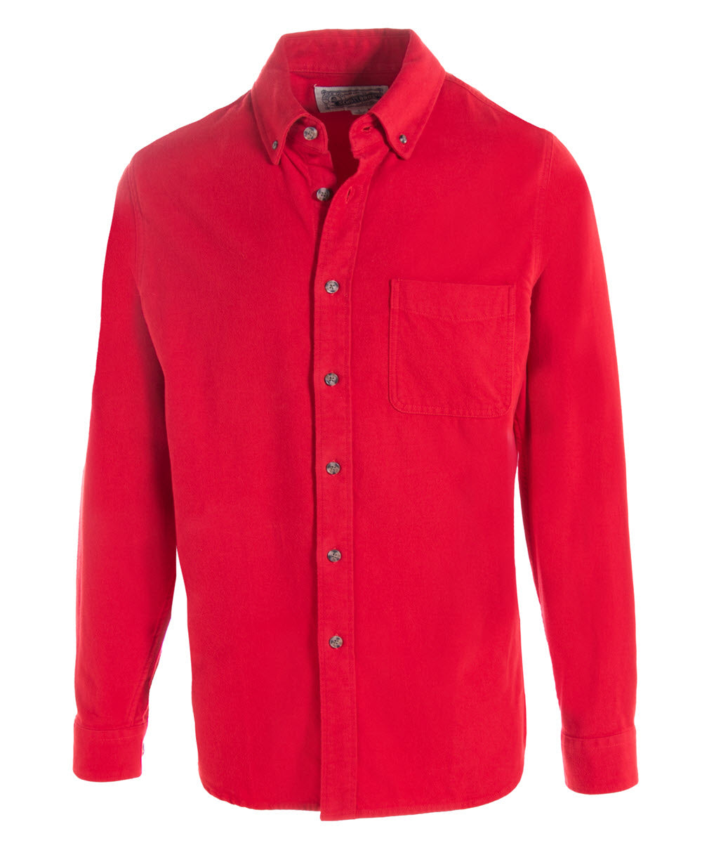 Schott NYC Men's Flannel Shirt Red — Dave's New York