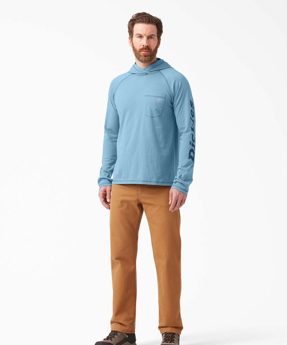Dickies Cooling Performance Long Sleeve Sun Shirt - Dusty Blue at Dave's New York