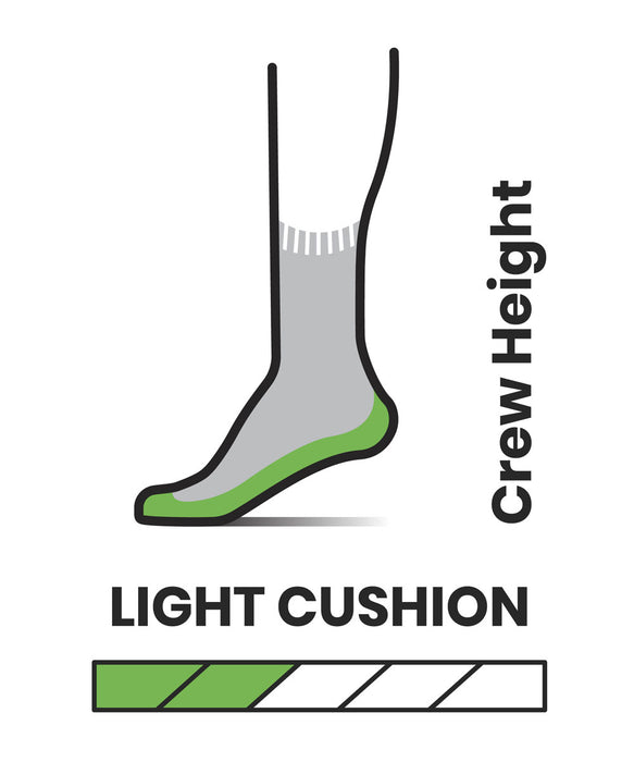 Smartwool Hike Light Cushion Crew Socks - Charcoal