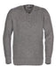 Schott NYC Wool Henley Sweater in Heather Grey at Dave's New York