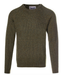 Schott NYC Men's Ribbed Knit Wool Crewneck Sweater - Moss at Dave's New York