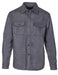 Schott NYC CPO Wool Shirt in Grey at Dave's New York