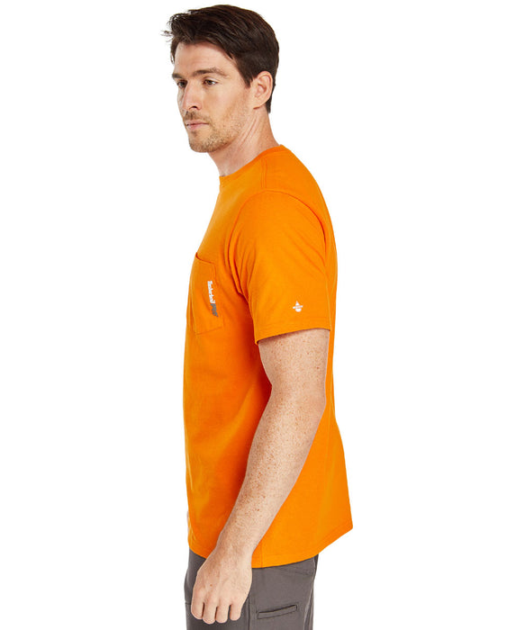 Timberland Pro Base Plate Wicking T-Shirt in PRO Orange at Dave's New York
