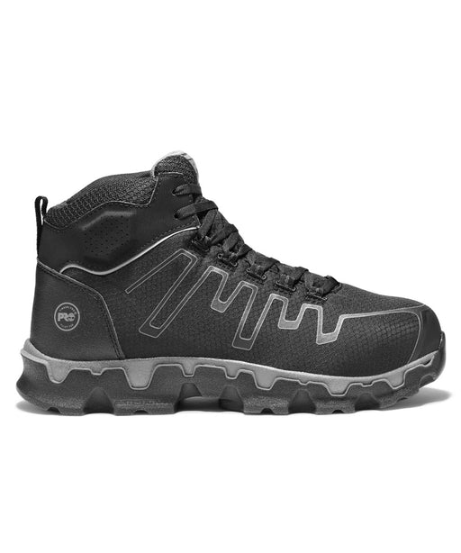 Timberland PRO Men’s Powertrain Sport Alloy Safety Toe Mid Boots in Black at Dave's New York