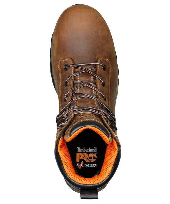 Timberland PRO Hypercharge Soft Toe Waterproof Work Boots - A1Q56 in Tan Full Grain at Dave's New York