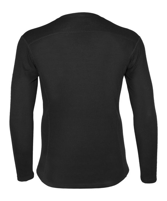 Carhartt Men's Base Force Midweight Waffle Crew Top - Black at Dave's New York