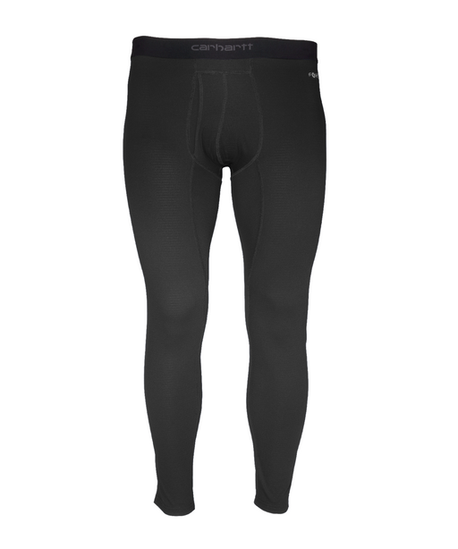 Carhartt Men's Force Midweight Waffle Base Layer Bottom - Black at Dave's New York