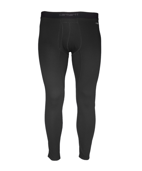Carhartt Men's Force Midweight Waffle Base Layer Bottom - Black at Dave's New York