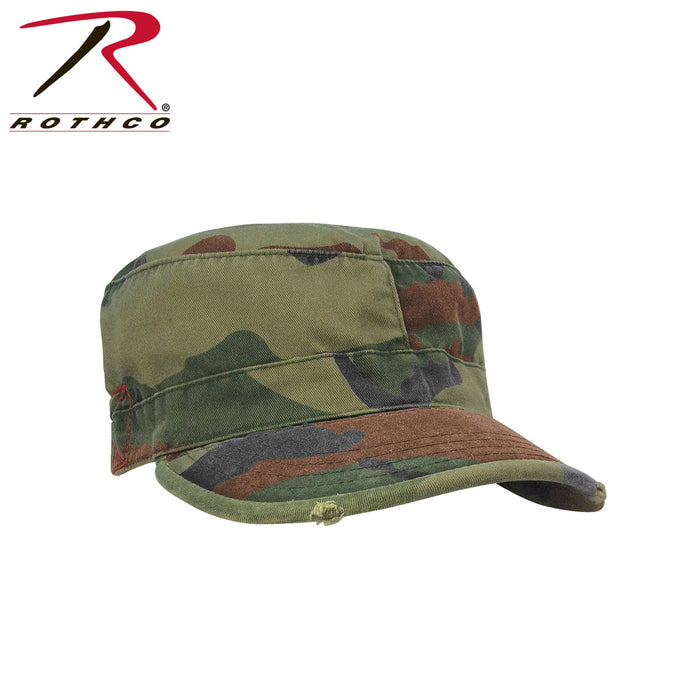 Rothco Vintage Fatigue Cap in Woodland Camoflauge at Dave's New York