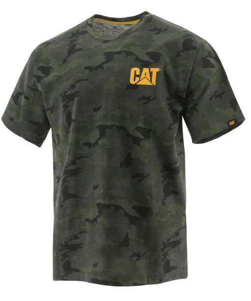 Caterpillar Short Sleeve Trademark T-shirt in Night Camo at Dave's New York