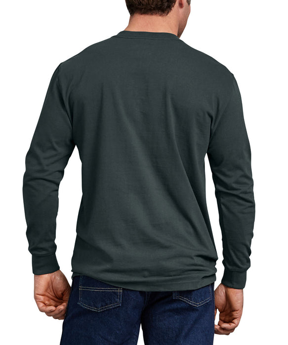 Dickies Heavyweight Long Sleeve Pocket T-shirt - Hunter Green at Dave's New York