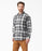 Dickies Men's FLEX Long Sleeve Flannel Shirt - Black/Charcoal/White at Dave's New York