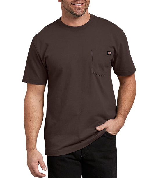 Dickies Heavyweight Short Sleeve Pocket T-shirt - Chocolate Brown at Dave's New York