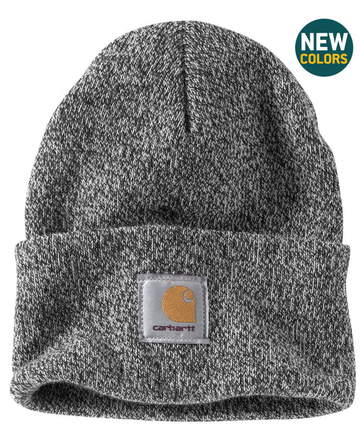 Carhartt A18 Watch Hat (Beanie) in Black/White at Dave's New York
