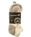 Carhartt Cotton Low Cut Work Sock (3 Pack)  - White at Dave's New York