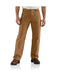 Carhartt B111 Washed Duck Flannel-Lined Work Dungaree Pant in Carhartt Brown at Dave's New York